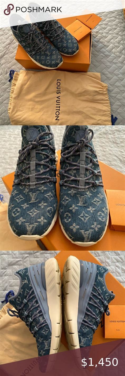 louis vuitton runners 2018|Louis Vuitton denim runners.